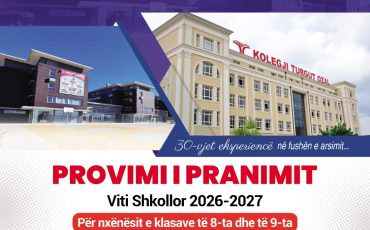 Provimi i pranimit poster